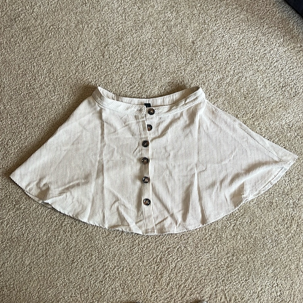 Light beiege corduroy skirt
